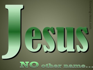 JESUS - No Other Name (green)